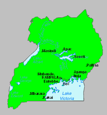 Map of Uganda